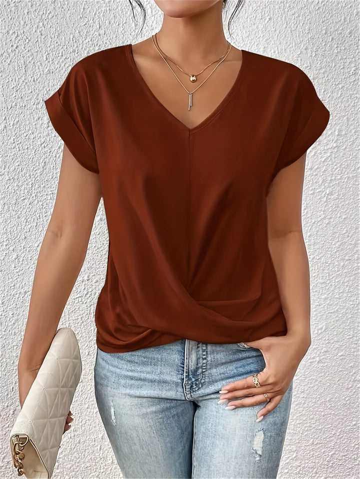 Lenoir™ | Soft V-Neck Casual T-Shirt