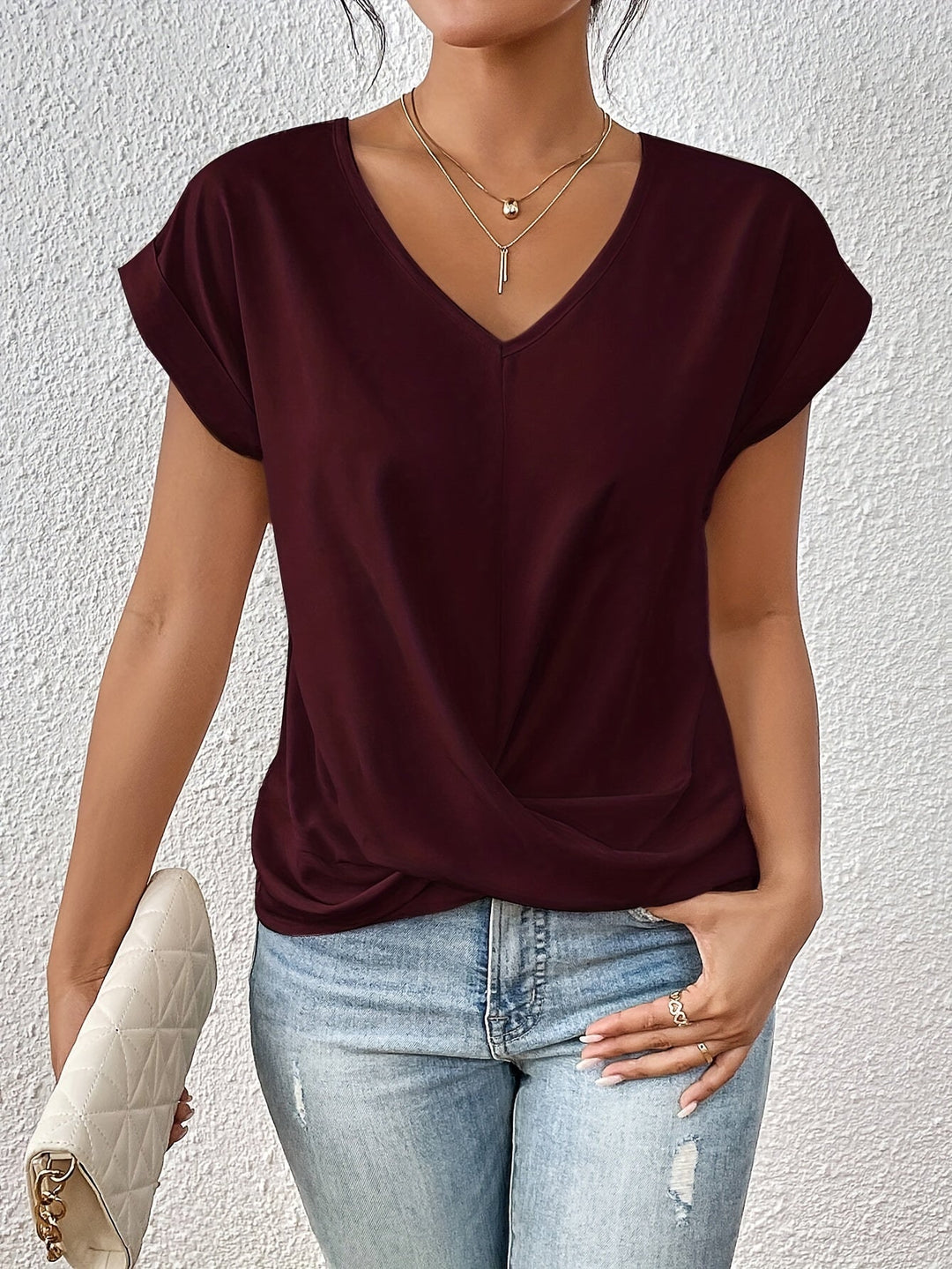 Lenoir™ | Soft V-Neck Casual T-Shirt